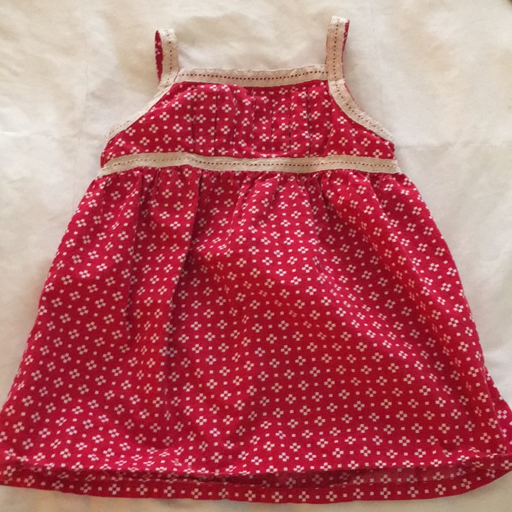 HANNA ANDERSON Red smocked tank top sz 130